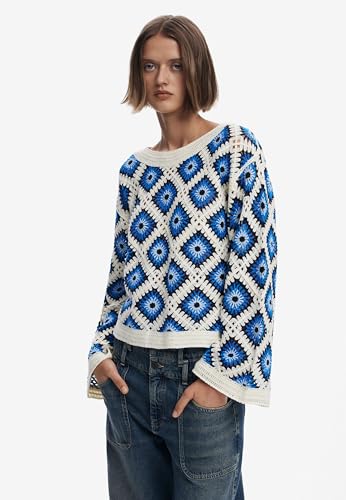 Image of Desigual Women's Multicolor Crochet Sweater