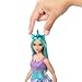 Barbie Unicorn Doll with Turquoise Fantasy Hair, Pastel Outfit, Curvy Body Type & Unicorn-Themed Accessories