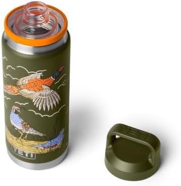 YETI Rambler 26 oz Bottle, Leakproof, Vacuum Insulated, Stainless Steel with Chug Cap, Upland Bird Olive — view 6