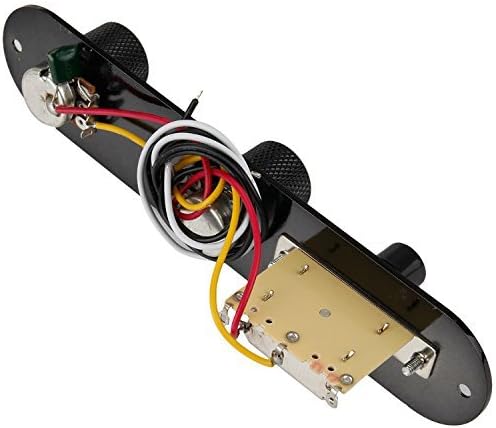 3 Way Switch Loaded Guitar Control Plate for Telecaster Guitar Black