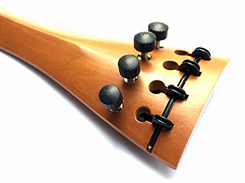 MUSICAL STRING Violin Tailpiece Boxwood Semi Hill BUILT IN PUSH ADJUSTER 4/4