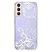 MOSNOVO Galaxy S9 Case, Galaxy S9 Cover, Girls Blossom Stripes Floral Flower Pattern Clear Design Transparent Hard Back Case with Soft TPU Bumper Protective Case Cover for Samsung Galaxy S9 (2018)