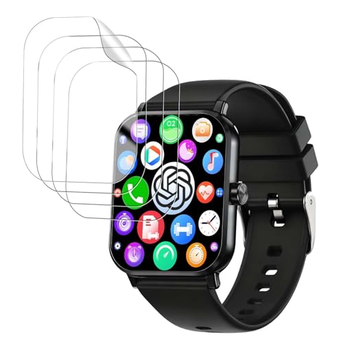 �y4���Z�b�g�zKAKA TK19 �X�}�[�g�E�H�b�` 1.83�C���`�ی�t�B���� �X�}�[�g�E�H�b�` �t�B�����yHUKWIMO�z �ی�t�B���� 3D�S�ʕی� �w��h�~ ���ɋ��� HD�����ߗ� �C�A�[�� �ɔ� �������� ���˒ጸ �X�N���[���v���e�N�^�[ �Ή�