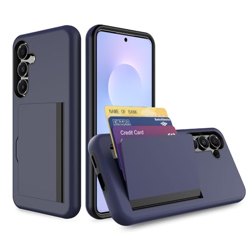 Étui portefeuille Samsung S25 FE gris avec fente pour carte de crédit