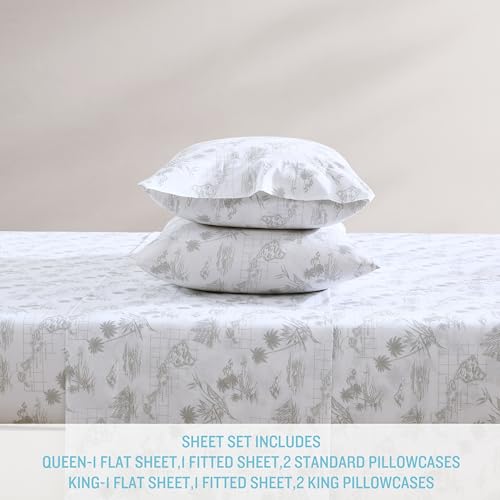 Image of Tommy Bahama - King Sheet Set with Fitted Sheet & Pillowcases