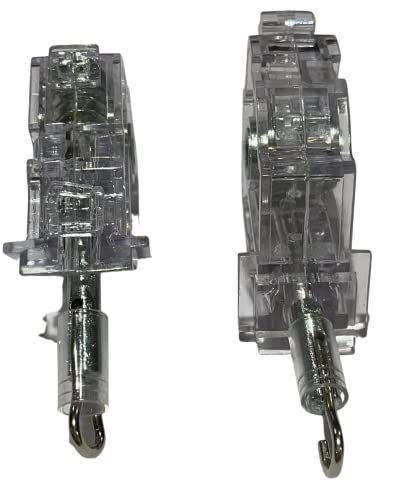 Amazing Drapery Hardware Low Profile Wand Tilter Set Of 2 With Hexagon Gear/Hook Connection | Clear Blind Tilt Mechanism For 2” Horizontal Blinds #TOP4