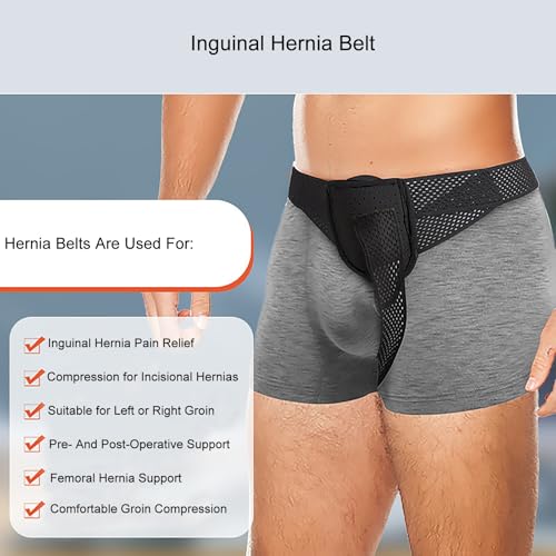 Faja para Hernia para Hombre con Almohadilla de Compresión Removible miniatura 4