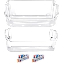 Upgraded 240356402 & 242126602 Refrigerator Door Bin Shelf Compatible with Frigidaire Door Shelf Replacement FFSS2615TS0 LFSS2612TF0 LFSS2612TE0 LFSS2612TF4 FFSS2625TS0 Door Shelf 2 PCS