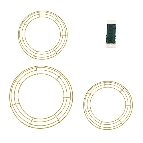 VINTORKY 1set Flower Wreath Iron Frame Wire for Handmade Decorations Festivals Weddings and Floral Arrangements