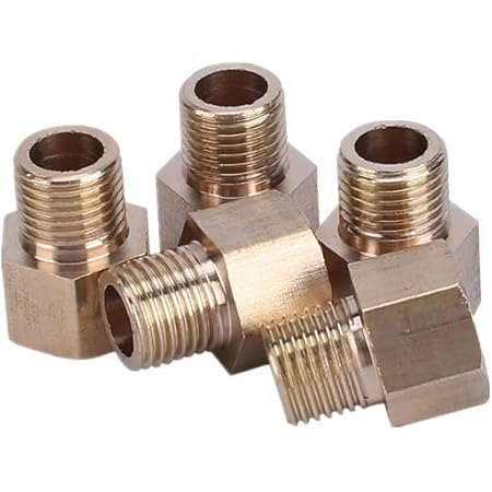 Raccordo In Ottone Per Tubi 4mm-12mm - Filettatura Maschio Metrica Da M8 A M20 - Foto 2