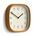 JONES CLOCKS® Sprite wall Clock | Modern Retro Rounded Square Clock | 10 inch | Mustard Yellow | Easy to Read Numbers | Perfect for Kitchen or Office