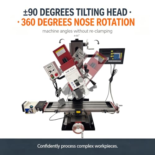 IntXanth 2HP Benchtop Mill Drill with DRO