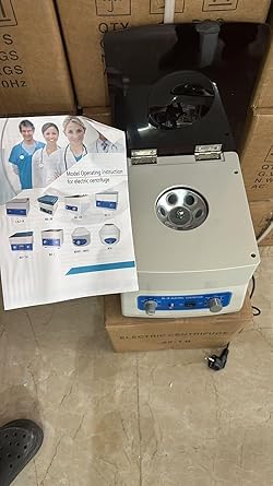 Saini_MEDICOS Centrifuse Machine 4000 RPM for PRP | Shocked-Free ABS Body | Copper Motor | Suction Feets for Vibration Free Operation | Grey + Black Colour