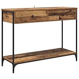 【Style industriel chic】 Améliore votre espace avec cette table console qui marie parfaitement style urbain et praticité. Sa surface rectangulaire texturée et son cadre en acier robuste font d'elle une pièce maîtresse pour toutes vos pièces. Super pour les intérieurs modernes, elle offre suffisamment d'espace pour exposer vos objets déco et pour ranger tout ce dont vous avez besoin en dessous. Son look élégant et solide colle parfaitement avec les styles contemporains.