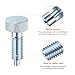 HARFINGTON 2pcs Spring Plunger with Knurled Handle M10x1.5 Pin Dia. 5mm Retractable Quick Release Pins Carbon Steel Lock Out Type Index Plunger for Industrial Equipment