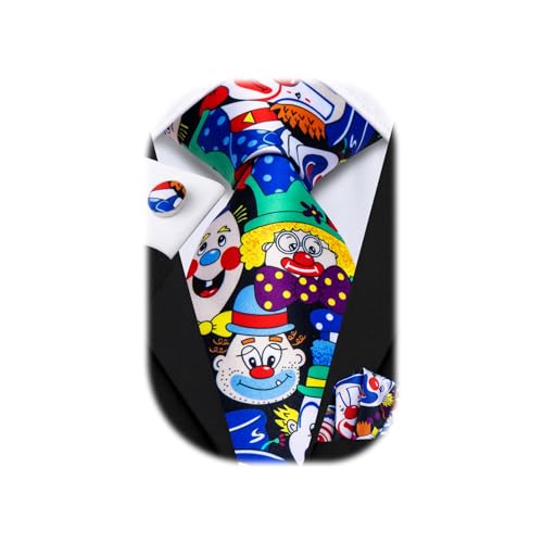 Image of Hi-Tie Men's Tie Sets Silk Paisley Striped Necktie Pocket Square Cuff-links Sets Wedding Business Holiday