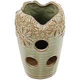 Milisten Strawberry Jar Planter Ceramic Succulent Pot Creative Multi Opening Flowerpot Grow Patio Garden Plant Container for Indoor and Outdoor