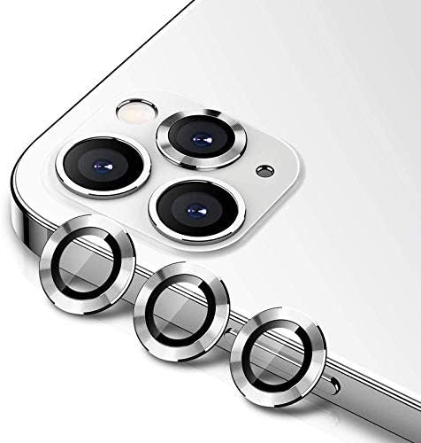 Image of DD SON Back Camera Lens Protector Tempered Glass For iPhone 12 Pro Max (Silver) | Case Friendly with Edge to Edge Coverage and Easy Installation Kit, Pack of 1 (Silver)