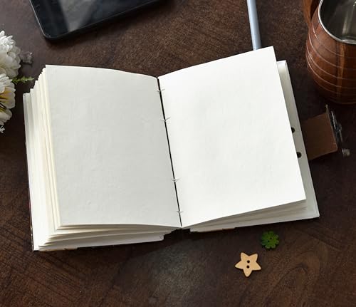 Image of Handmade Harry Potter Journal with Lock (5x7 Inches) | Recycled Paper Diary for Fans | Eco-Friendly Magical World Notebook