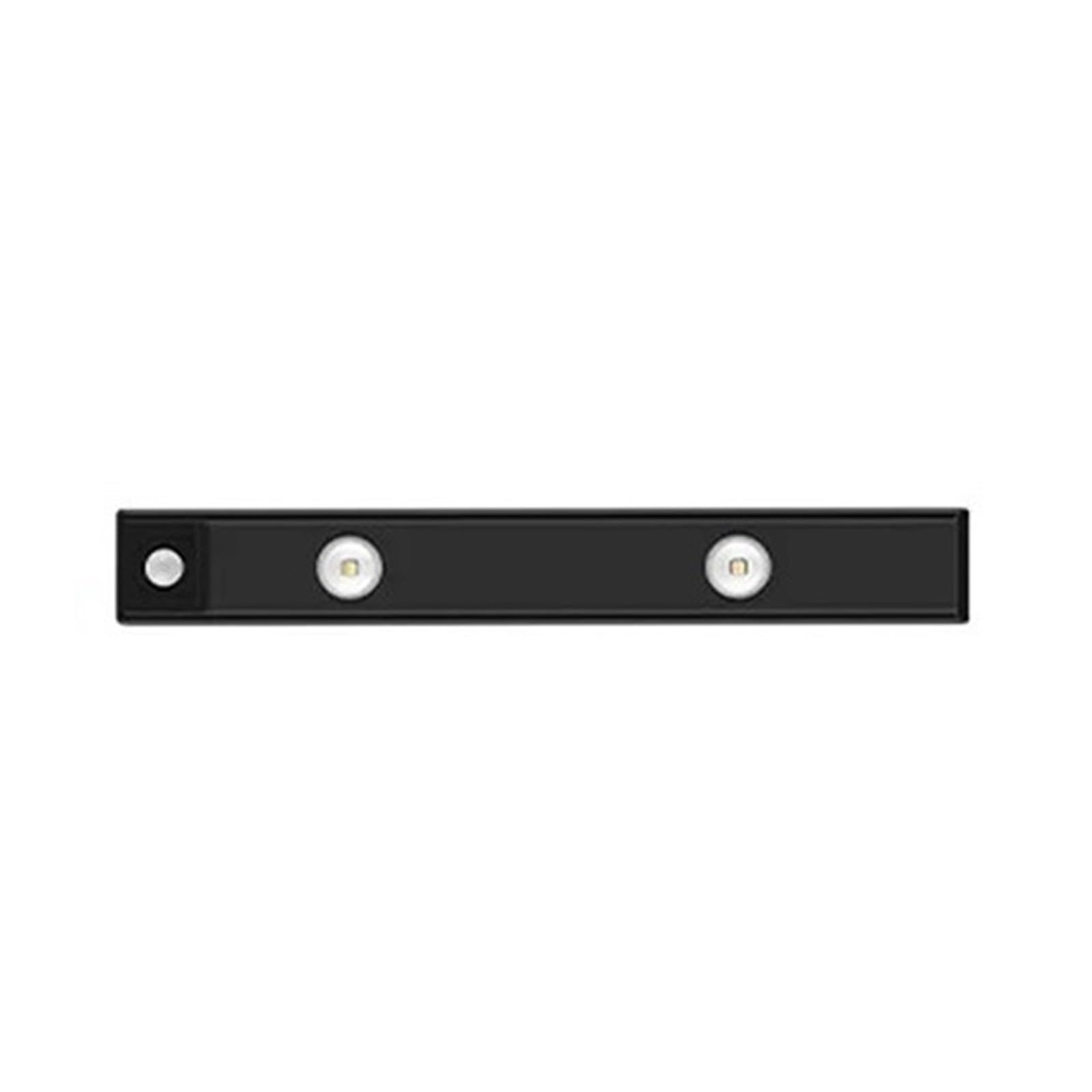 Luz Nocturna LED con Sensor De Movimiento, Inalámbrica, Ultrafina, For Enfriador Vino, 3 Colores, For Cocina, Armario, Dormitorio, Iluminación Interior FáCil InstalacióN.(400mm-Black,3Pcs)