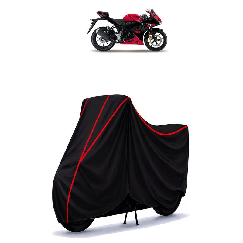 Image of Suzuki GSX-R125 Water Resistant Bike Cover for All Motorcycles & Rain | Heavy Duty Taffeta Fabric | UV Protection, Dustproof, Scratchproof | All Weather Two Wheeler Body Cover with Elastic Bottom