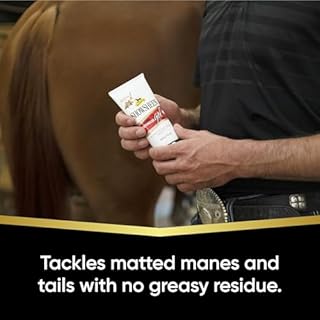 Absorbine ShowSheen Detangler Gel for Coat, Mane & Tail, Moroccan Argan Oil, Tackles Toughest Knots on Horses, Dogs & Livestock, 4oz