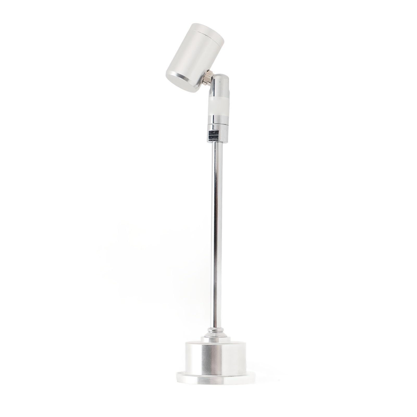 Yosoo Health Gear LED Mini Spotlight for Display Cabinets, USB Powered Floor Lighting for Jewelry, Art Showcase, Indoor Use, Adjustable Focus, 5V Showcase Lights (White Lighting)