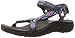 Skechers Women's Reggae-Decked Out Flat Sandal,Black/Multi,7 M US