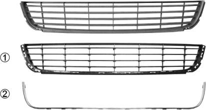 Van Wezel 5863590 Griglia Di Ventilazione, Paraurti