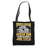 Sports Editor Job Title - Funny Sports Reporter Journalist Tote Bag