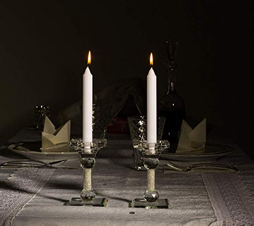 Ner Mitzvah Classic Shabbos Candles - Extra Long - For Shabbat, Dinner Tables, Restaurants, Ceremonies And Emergency - 5 Hour Burn Time - 36 Pack - White Taper Candles #TOP2