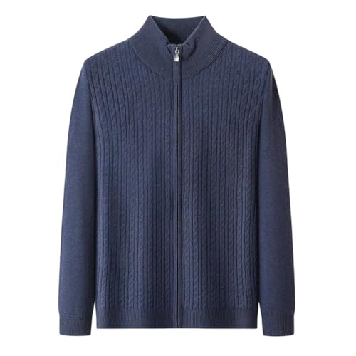 Men's Wool Sweater Cardigan Zipper Thick Knitted Basic Casual Knitted Slim Business Jumper