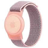 Vancle Kids Wristband for Apple AirTag, Protective Case for Air Tag GPS Tracker Holder with Nylon Bracelet, Adjustable Anti Lost Watch Band for Toddler Baby Children Elders