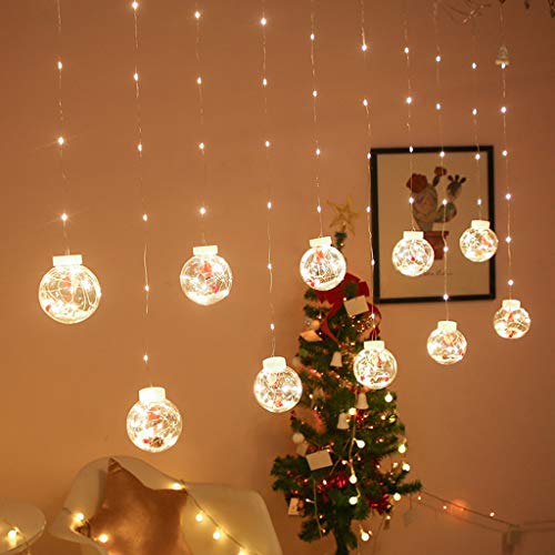 Preisvergleich Produktbild DIAOD Vorhang LED Kupferdraht Lichterketten Märchen Weihnachtskranz Hochzeitsfeier Schlafzimmer Outdoor Lichterketten Dekoration (Color : Warm White)