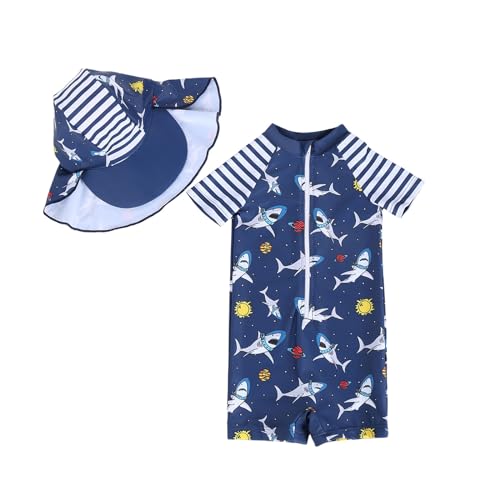Camiseta de protección solar para niños, verano, informal, con cremallera, traje de baño, deportes acuáticos, traje de baño corto, vacaciones en la playa, trajes de baño, ropa de baño para 4 años