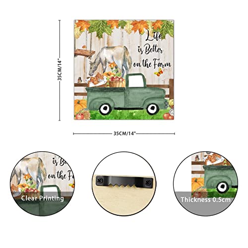 Plaque murale en bois style ferme et déco rétro pour la maison