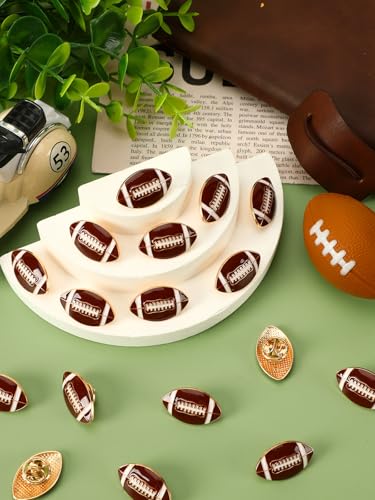 Image of JUNEBRUSHS 28pcs Football Enamel Pins Sports Lapel Pins for Football Lovers Party Birthday Themed Party Decorations Supplies Favors Backpack Hat Decor Accessories