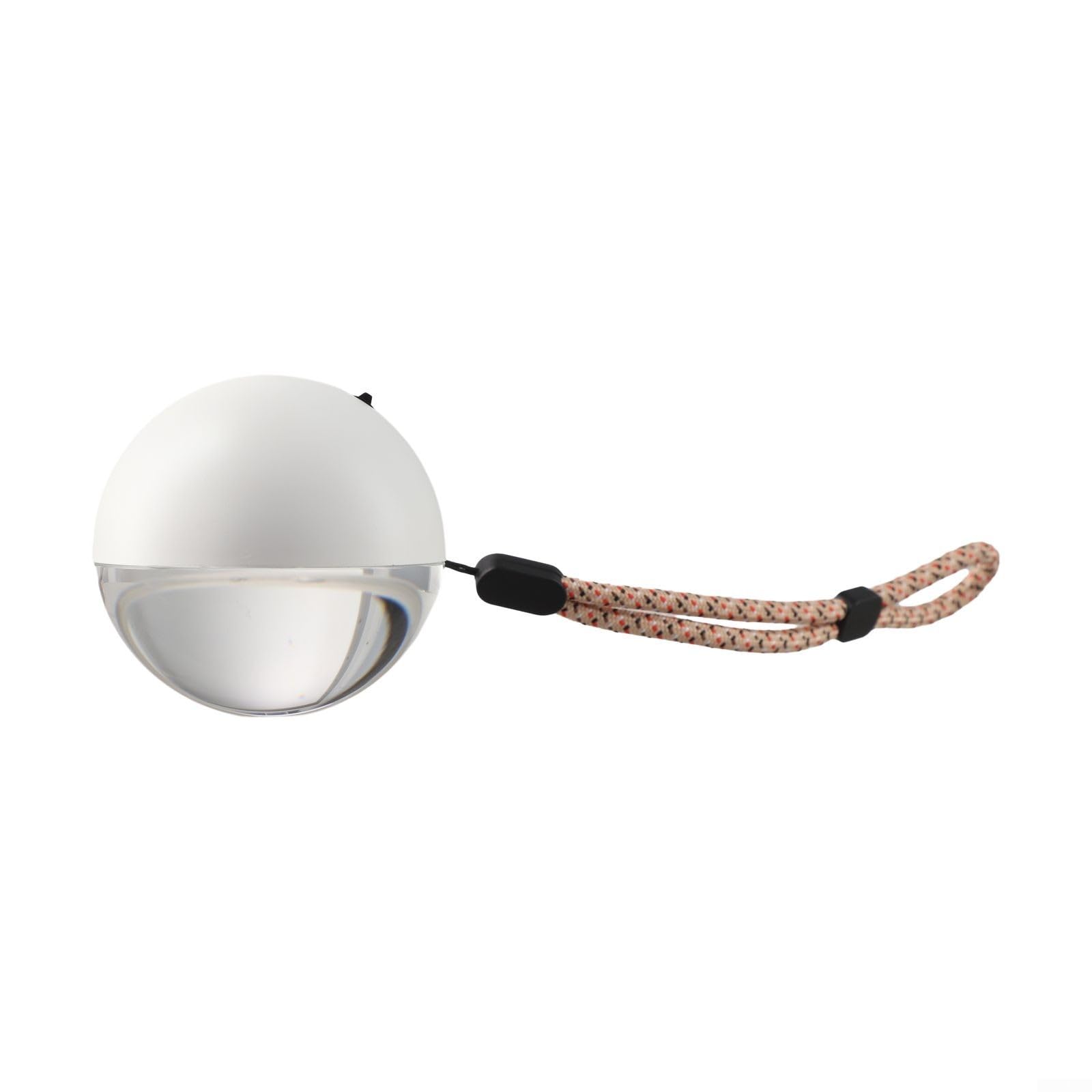 Boule vidéo de 7 cm avec lumière LED, mémoire numérique personnalisée pour anniversaires, mariages, décoration d'intérieur élégante (blanc)