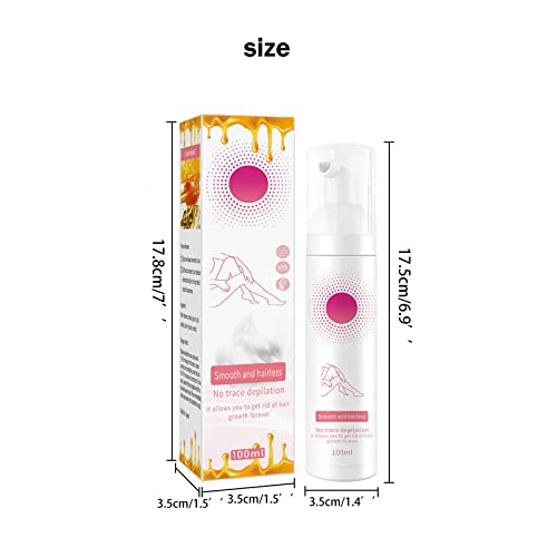 30/100ml Hair Removal Spray, Gentle Beeswax Hair Removal Mousse, Hair Removal Spray Foam for Men Wom