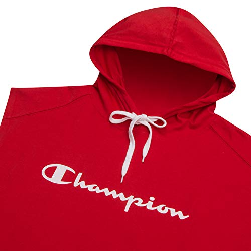 Champion Big And Tall Sleeveless Hoodies For Men – Mens Popover Workout Hoodies Red #TOP1