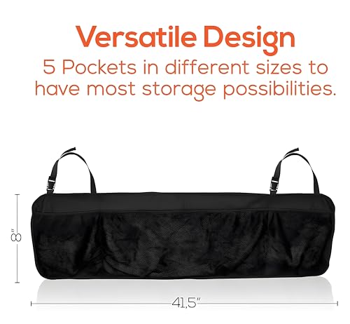 Betzila Car Back Seat Storage Organizer Car Hanging Bag (Black) (Nylon)