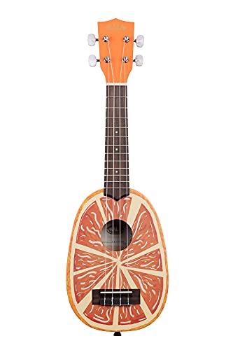 Kala KA-NV-ORNG – Ukulélé Soprano Novelty, Orange - Les Beatles, Paul McCartney, John Lennon, RIngo Starr, George Harrison Kala KA-NV-ORNG - Ukulélé Soprano Novelty, Orange – Image 3