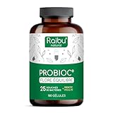 Probiotique Flore Intestinale, 180 Gélules Gastro-résistantes - 60 Milliards UFC/Jour: 25 Souches Exclusives dont Lactobacillus Gasseri + Bifidobacterium - l’Équilibre de la Flore Intestinale