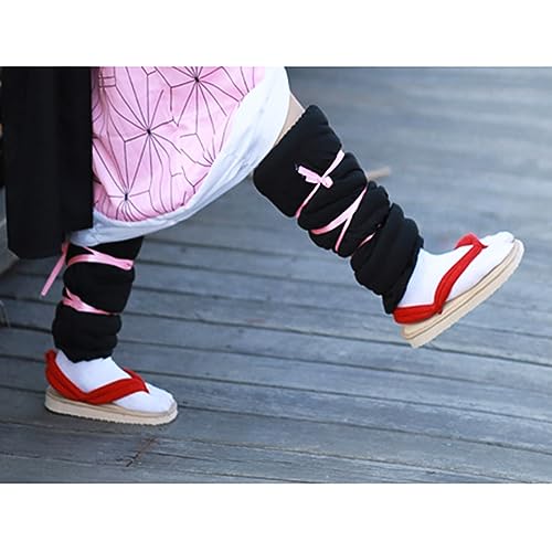 Image of UZAIN Anime Cosplay Clog Shoes Cosplay Sandal Prop Oshitari with Socks