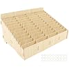 48 Grid Wooden Desktop Storage Box Mobile Phone Management Storage Box Creative Desktop Office Meeting Finishing Grid Multi Cell Phone Rack Display