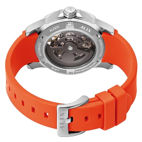 Image of ALIX AL2925T Men's Chronograph Sport Watch Stainless Steel Case with Silicone Band