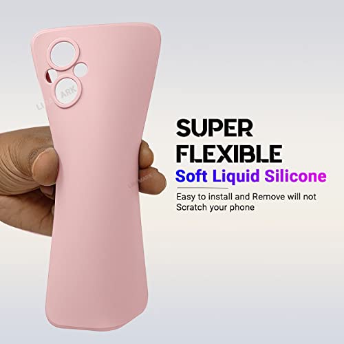 Image of LIRAMARK Silicone Soft Back Cover Case for Oppo F21 Pro 5G & Oppo F21s Pro 5G (Silicone Pink)