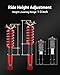 EVIL ENERGY Coilovers Compatible for BMW 3 Series E30 / 318i 325 325e 325i 325is 1984-1991, Height Adjustable Suspension Coilovers Lowering Kit, Red