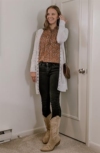 HOTOUCH Womens Long Sleeve Tops Boho Floral Printed Blouses Casual V Neck Pleated Drawstring Peasant Shirts4