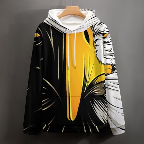 Sweat à Capuche Oiseau Pull Unisexe Manche Longue 3XL - 4